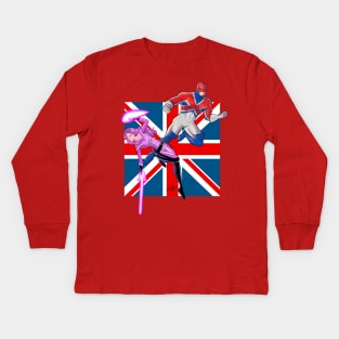 Betsy and Captain Britain Kids Long Sleeve T-Shirt